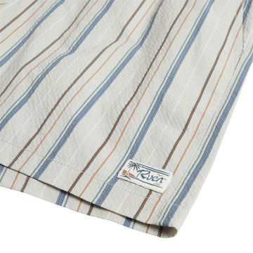RVCA Exotica Seersucker Elastic 17 Shorts - Light Khaki