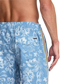 RVCA Local Aloha Elastic 19 Boardshorts - Light Blue