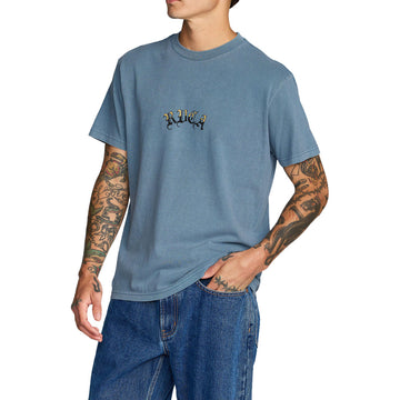 RVCA Olde RVCA T-Shirt - Vintage Navy