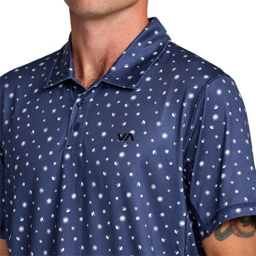 RVCA Sport Vent Polo Shirt - Moody Blue