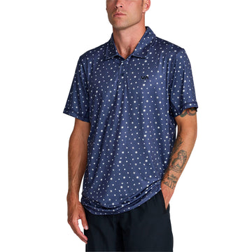 RVCA Sport Vent Polo Shirt - Moody Blue