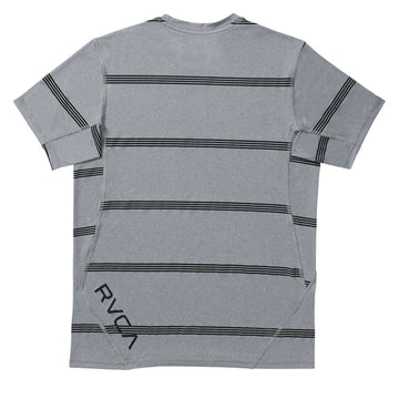 RVCA Sport Vent Stripe Shirt - Heather Grey