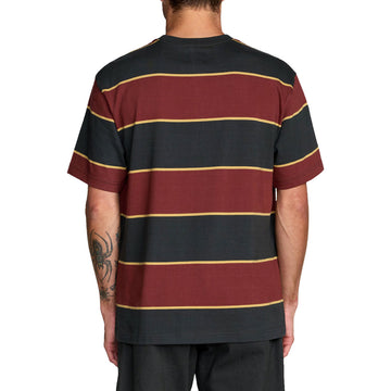 RVCA Dayshift Stripe T-Shirt - Pirate Black