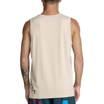 RVCA Sport Vent Tank Top - Light Khaki
