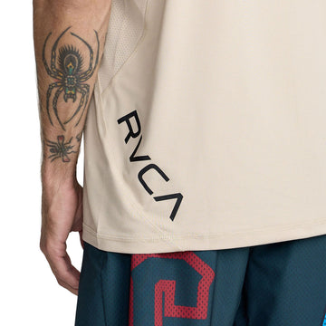 RVCA Sport Vent Tank Top - Light Khaki