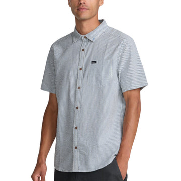RVCA Thatll Do Seersucker Shirt - Vintage Navy