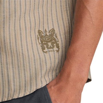 RVCA Archive Stripe Shirt - Light Khaki