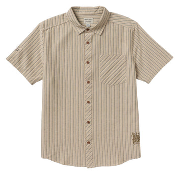 RVCA Archive Stripe Shirt - Light Khaki