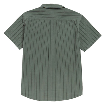 RVCA Dayshift Workwear Stripe Shirt - Sage Leaf