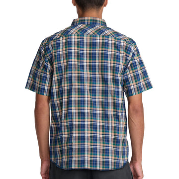 RVCA Dayshift Trunkin Plaid Shirt - Dark Denim