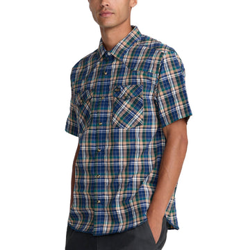 RVCA Dayshift Trunkin Plaid Shirt - Dark Denim