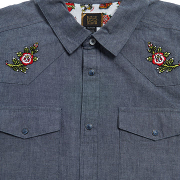 RVCA Rosa Chambray Shirt - Indigo