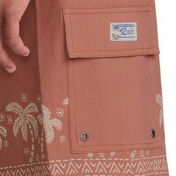 RVCA Exotica 17 Boardshorts - Burnt Red