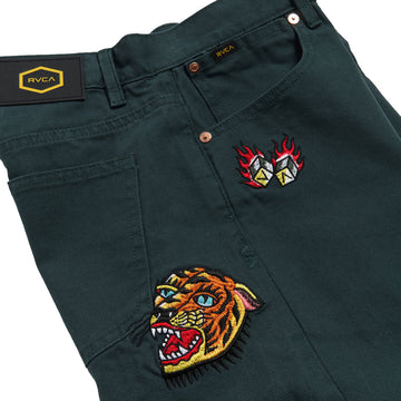 RVCA Kaleb 5 Pocket 21 Shorts - Hunter Green