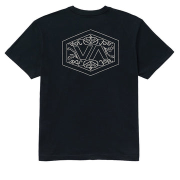 RVCA Hex Filigre T-Shirt - Black