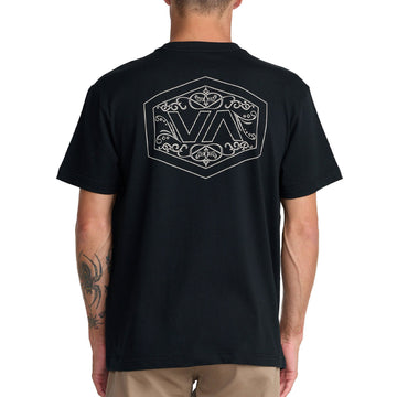 RVCA Hex Filigre T-Shirt - Black