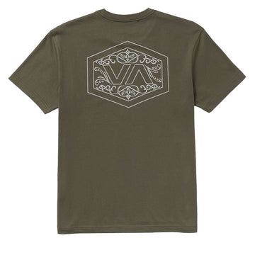 RVCA Hex Filigre T-Shirt - Fatigue