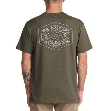 RVCA Hex Filigre T-Shirt - Fatigue