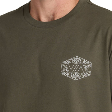 RVCA Hex Filigre T-Shirt - Fatigue