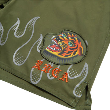RVCA Yogger 2 In 1 17 Shorts - Army Green