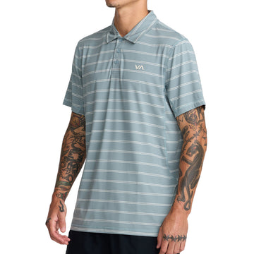 RVCA Sport Vent Polo Shirt - Lead 1