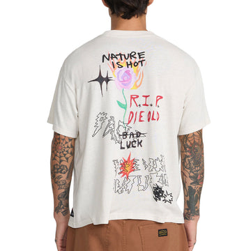 RVCA Ride The Wave Hemp T-Shirt - Ceramic