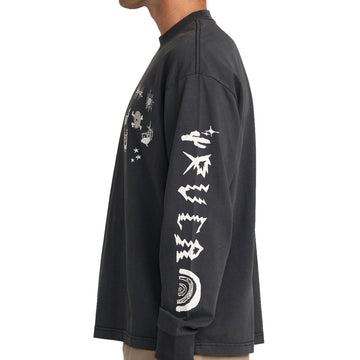 RVCA High On Life Long Sleeve Shirt - Pirate Black