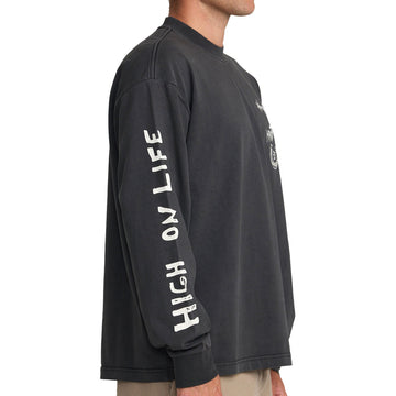 RVCA High On Life Long Sleeve Shirt - Pirate Black