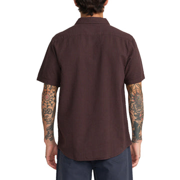 RVCA Thatll Do Seersucker Shirt - Mocha