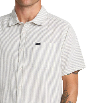 RVCA Thatll Do Seersucker Shirt - Monument