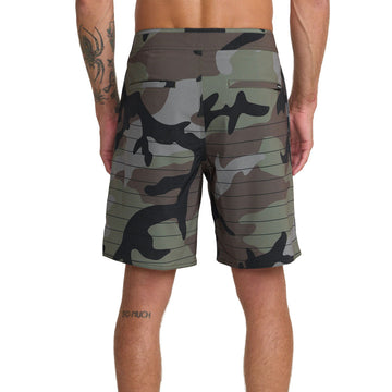 RVCA Steady Stripe Boardshorts - Camel