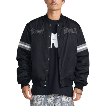 RVCA x Tapout Satin Jacket - Black