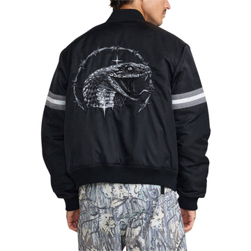 RVCA x Tapout Satin Jacket - Black