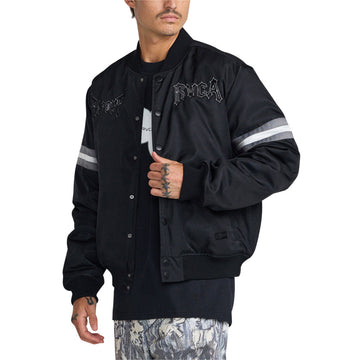 RVCA x Tapout Satin Jacket - Black