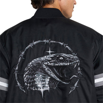 RVCA x Tapout Satin Jacket - Black