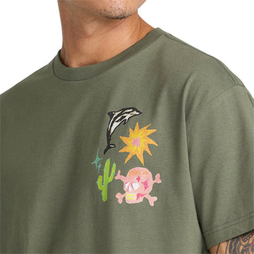 RVCA High On Life T-Shirt - Olive