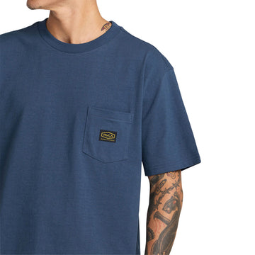 RVCA Americana Pocket Label T-Shirt - Dark Denim