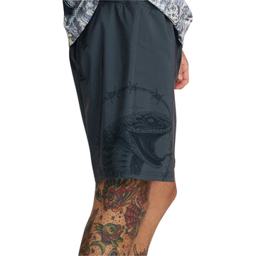 RVCA x Tapout Fight Scrapper Shorts - Black