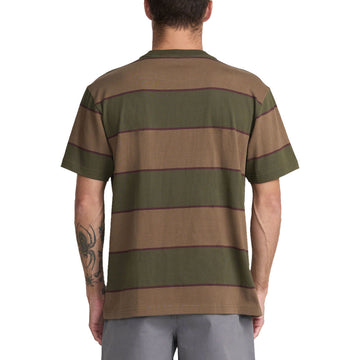 RVCA Dayshift Stripe Pocket T-Shirt - Fatigue