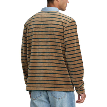 RVCA Pile Long Sleeve Polo Shirt - Coyote
