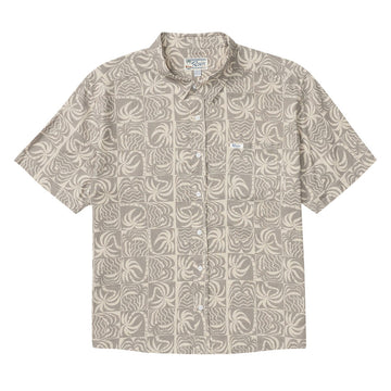 RVCA Exotica Palm Days Shirt - Light Burlap