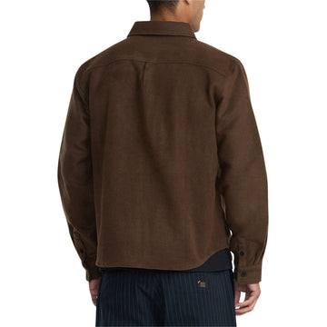 RVCA Dayshift Solid Flannel Shirt - Bombay Brown