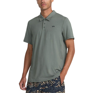 RVCA Sport Vent Polo Shirt - Sage Leaf II