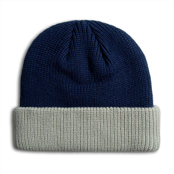 Habitat Contrast Cuff Beanie - Blue/White