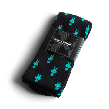 Alien Workshop Solo Pattern Socks - Black/Teal