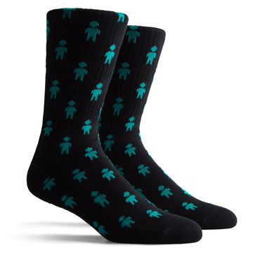 Alien Workshop Solo Pattern Socks - Black/Teal