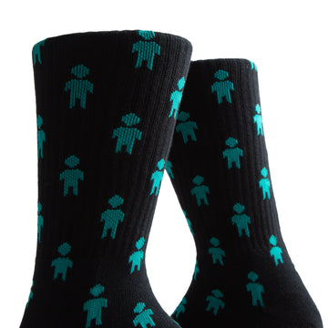 Alien Workshop Solo Pattern Socks - Black/Teal