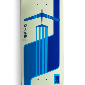 Habitat Glider Twin Skateboard Deck - Blue - 8.25