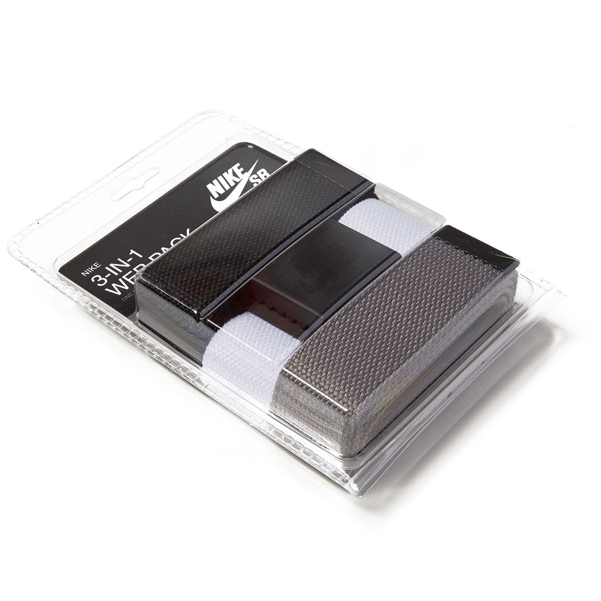 Nike SB 3 In 1 Web Belt Pack - Black/White/Grey image 2