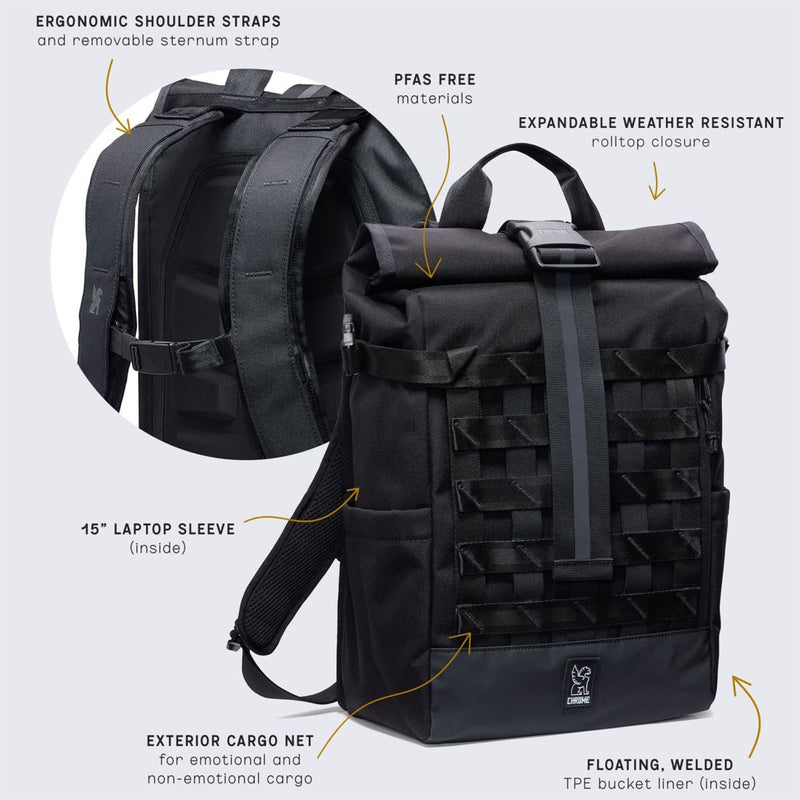 Chrome Barrage 18l Backpack - Black